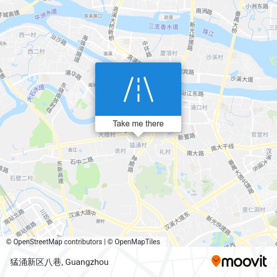猛涌新区八巷 map