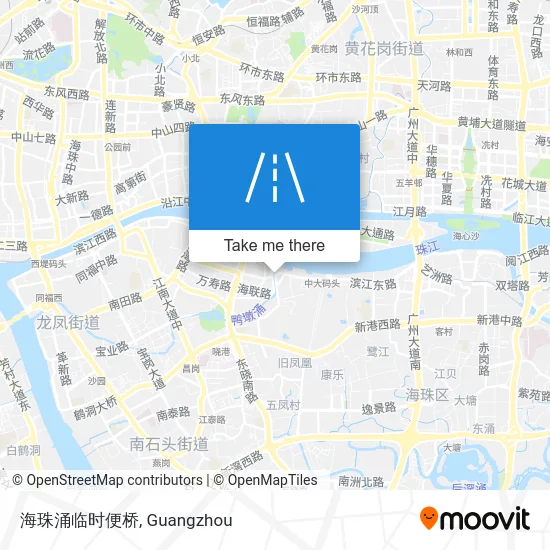 海珠涌临时便桥 map