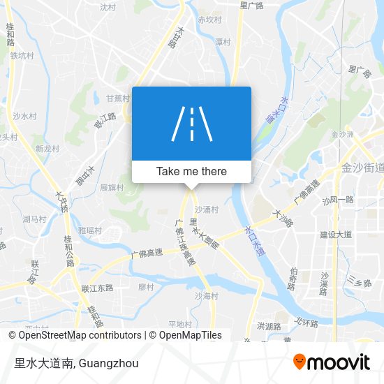 里水大道南 map
