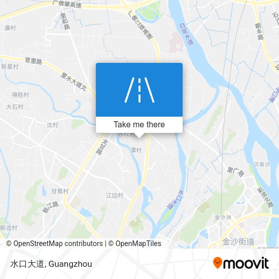 水口大道 map