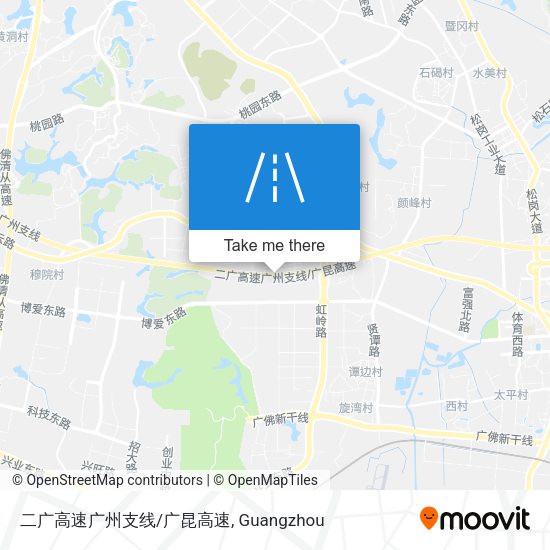 二广高速广州支线/广昆高速 map