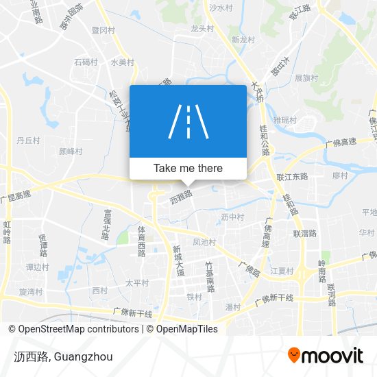 沥西路 map