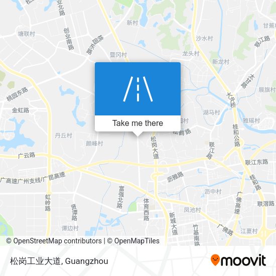 松岗工业大道 map