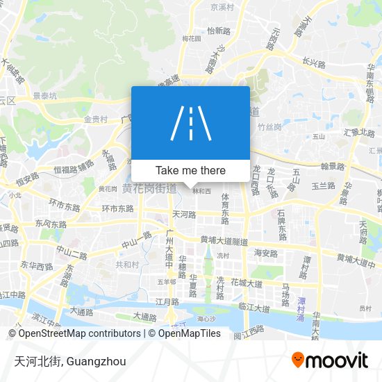 天河北街 map