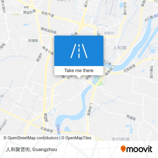 人和聚贤街 map