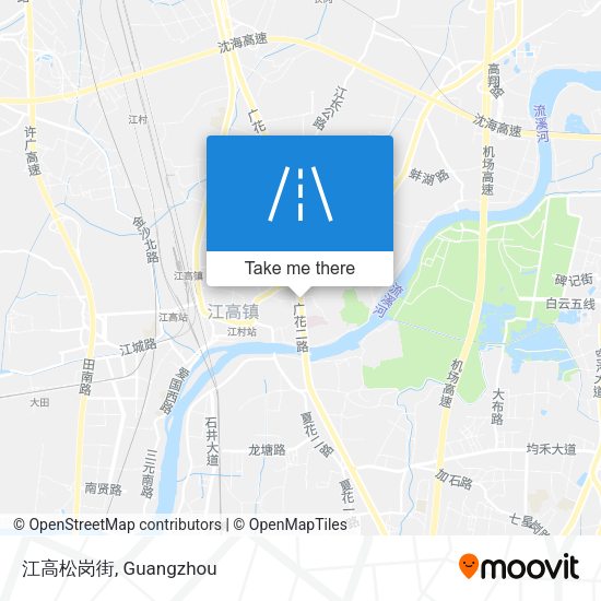 江高松岗街 map