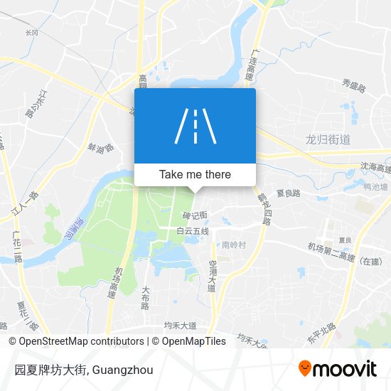 园夏牌坊大街 map