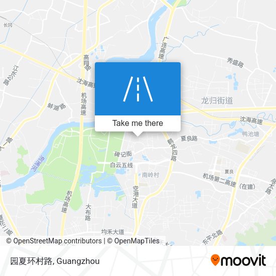 园夏环村路 map