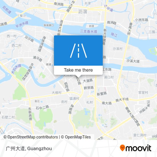 广州大道 map