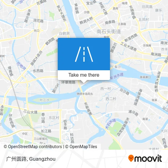 广州圆路 map