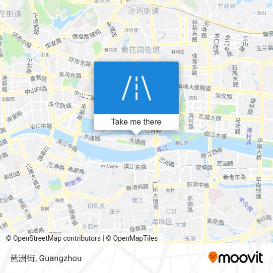 琶洲街 map