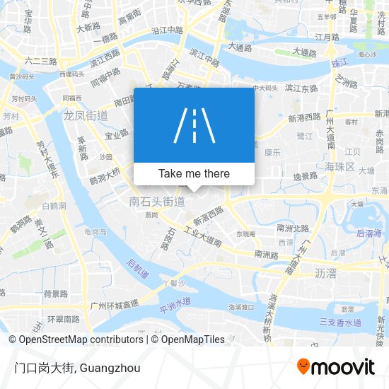 门口岗大街 map