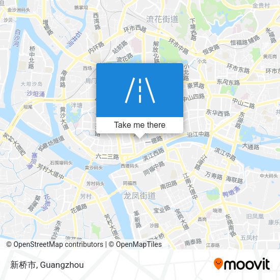 新桥市 map