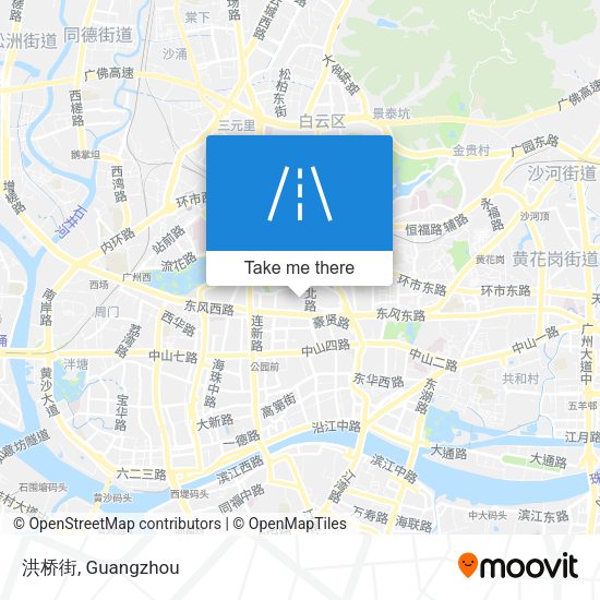 洪桥街 map
