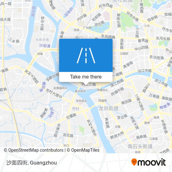 沙面四街 map
