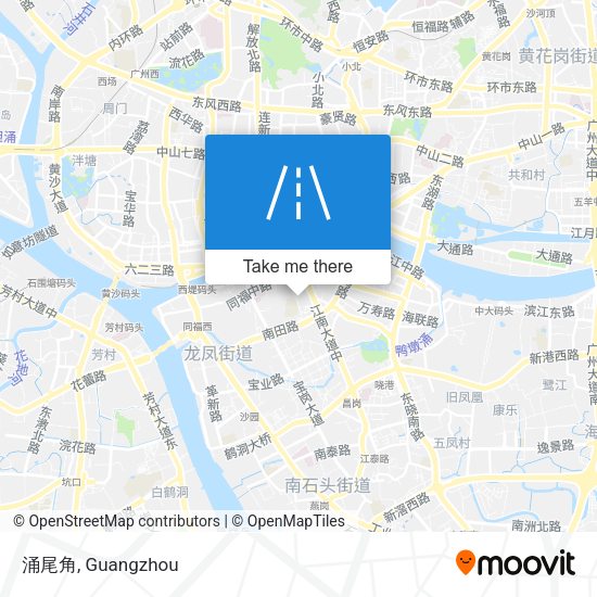 涌尾角 map