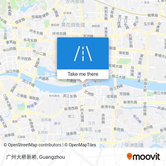 广州大桥新桥 map