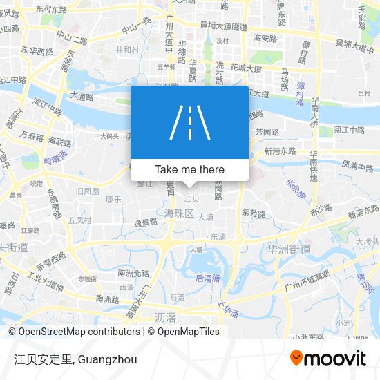 江贝安定里 map