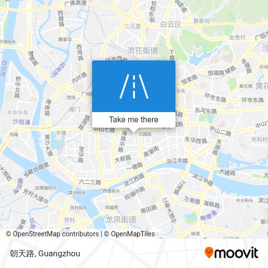 朝天路 map