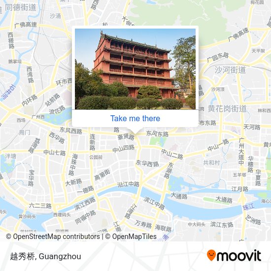 越秀桥 map