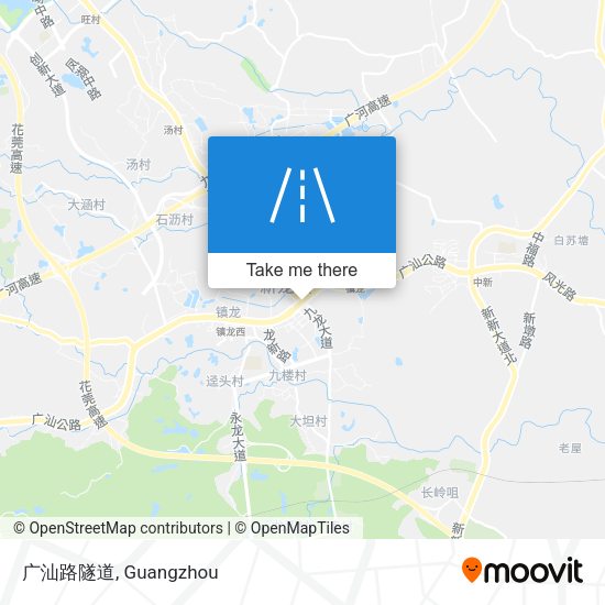 广汕路隧道 map