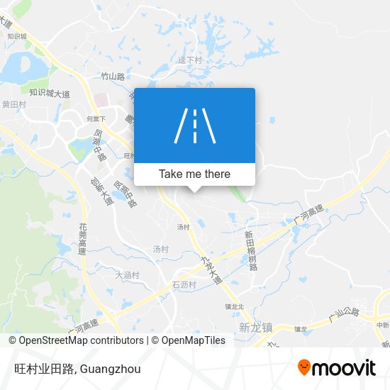 旺村业田路 map