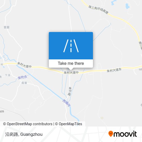 沿岗路 map