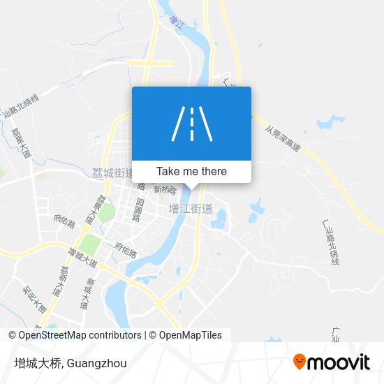 增城大桥 map