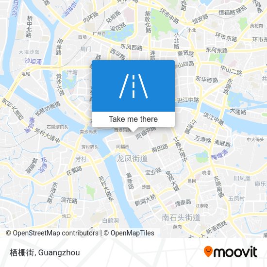 栖栅街 map