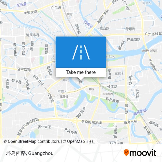 环岛西路 map
