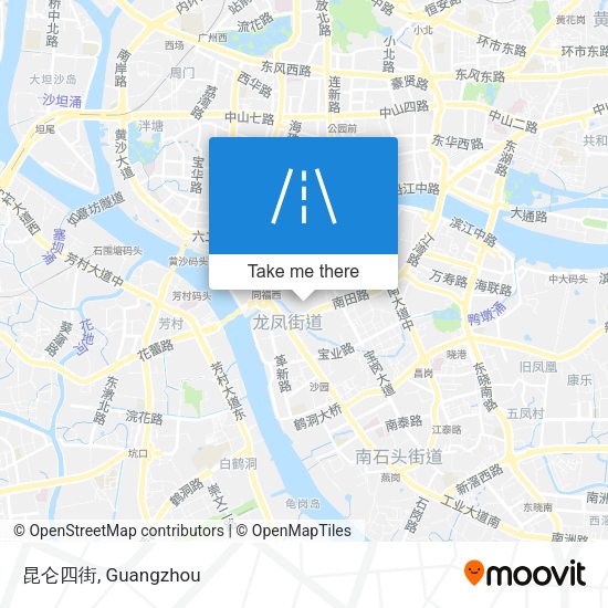 昆仑四街 map