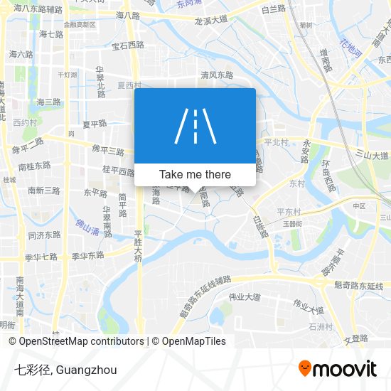 七彩径 map