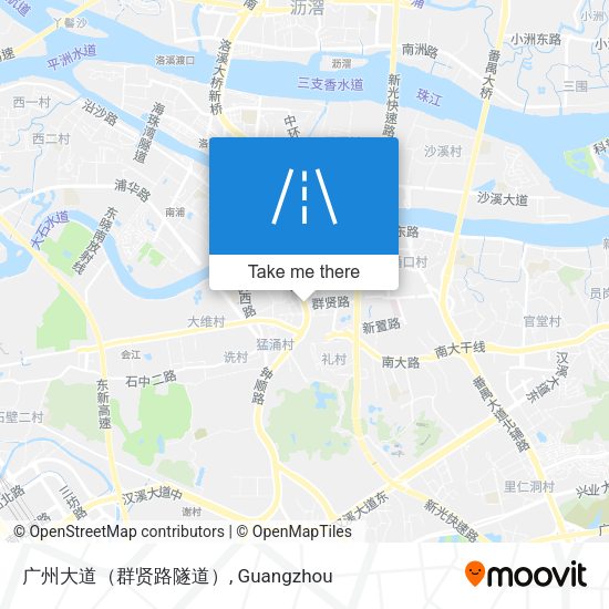 广州大道（群贤路隧道） map