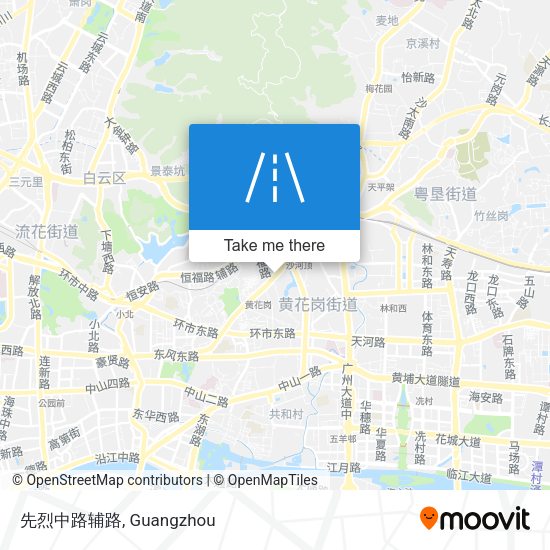 先烈中路辅路 map