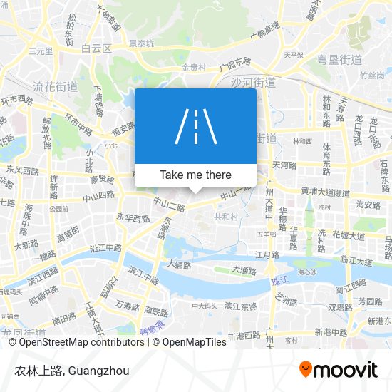 农林上路 map