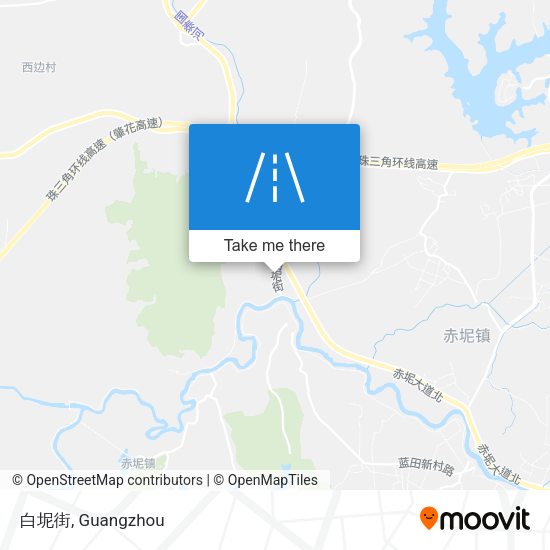 白坭街 map