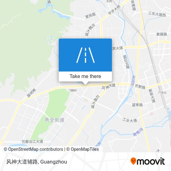 风神大道辅路 map