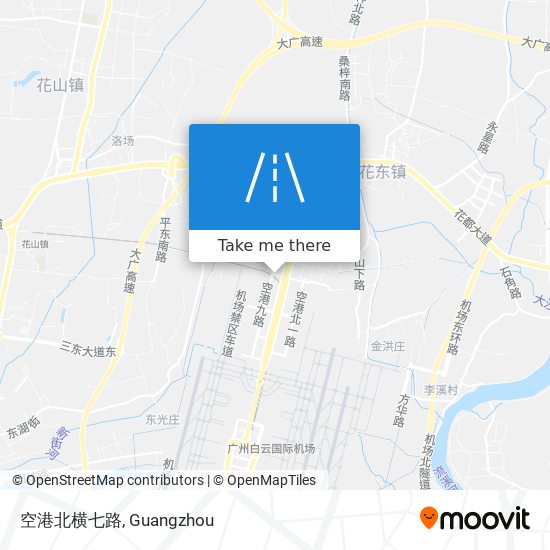 空港北横七路 map