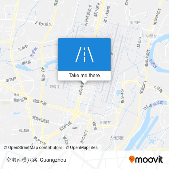 空港南横八路 map