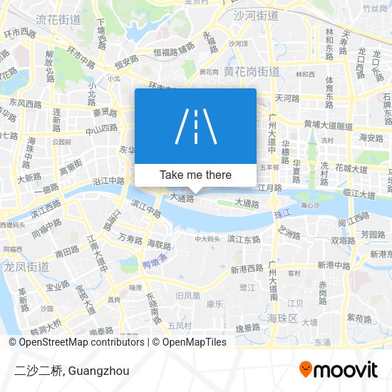 二沙二桥 map