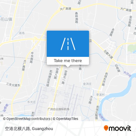空港北横八路 map