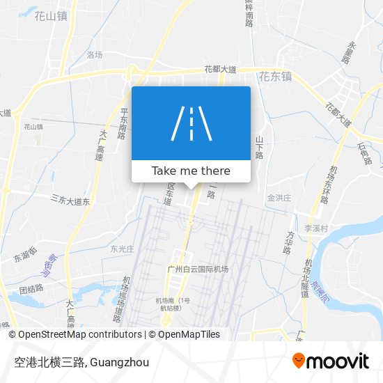 空港北横三路 map