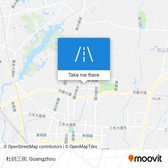 杜鹃三街 map