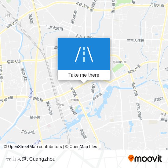云山大道 map
