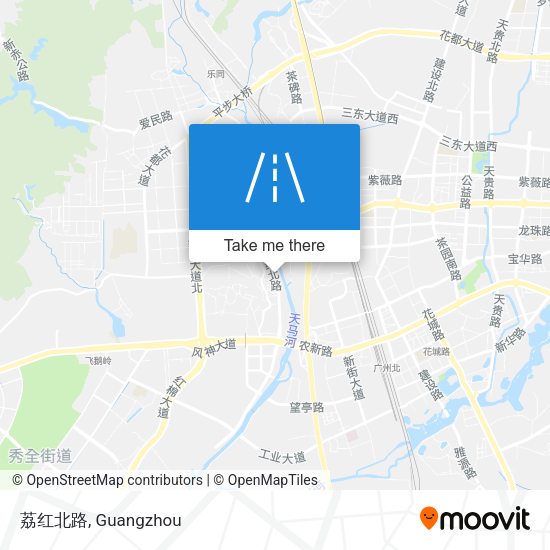 荔红北路 map