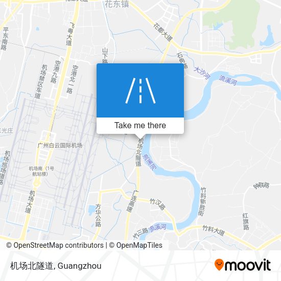 机场北隧道 map