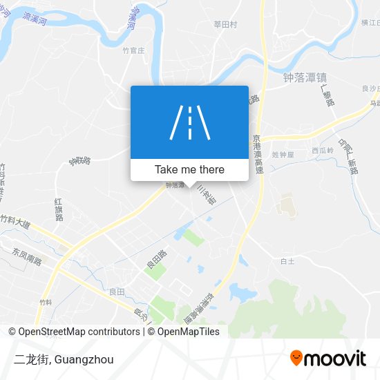 二龙街 map