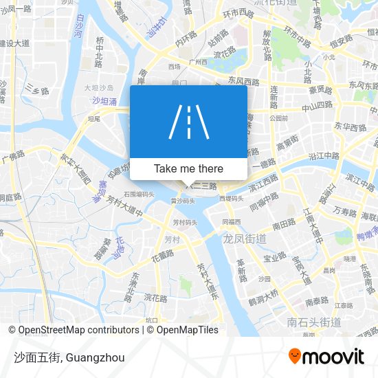 沙面五街 map