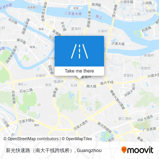 新光快速路（南大干线跨线桥） map