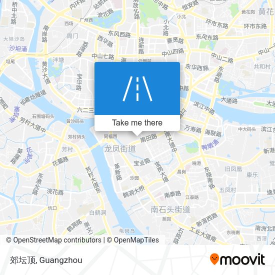 郊坛顶 map